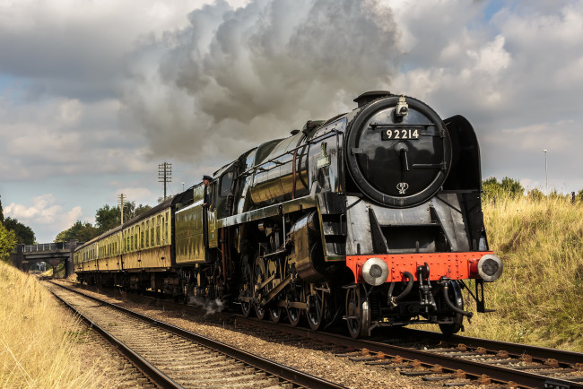 Обои картинки фото техника, паровозы, паровоз, дорога, железная