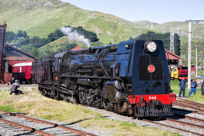 Обои картинки фото техника, паровозы, паровоз, дорога, железная