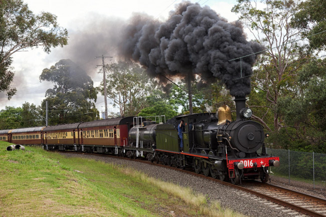 Обои картинки фото техника, паровозы, паровоз, дорога, железная