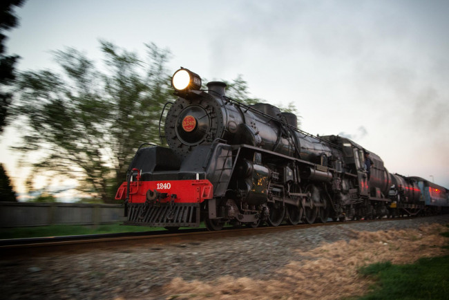 Обои картинки фото техника, паровозы, паровоз, дорога, железная