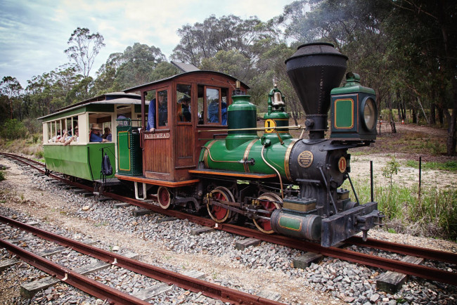 Обои картинки фото техника, паровозы, паровоз, дорога, железная