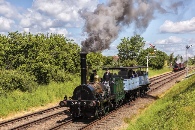 Обои картинки фото техника, паровозы, железная, паровоз, дорога