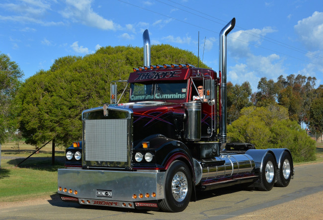 Обои картинки фото kenworth t950, автомобили, kenworth, седельный, грузовик, тяжелый, тягач