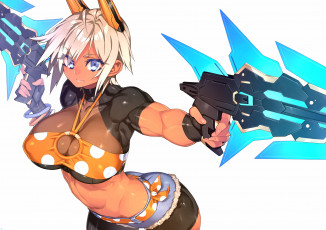 Картинка аниме оружие +техника +технологии девушка real xxiii phantasy star online 2