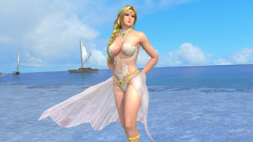 Картинка 3д+графика аниме+ anime море взгляд фон девушка