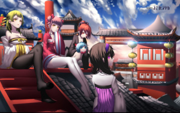 Картинка автор +hk+ zxd0554 аниме mahou+shoujo+madoka+magika kaname madoka akemi homura mahou shoujo magica tomoe mami sakura kyouko miki sayaka