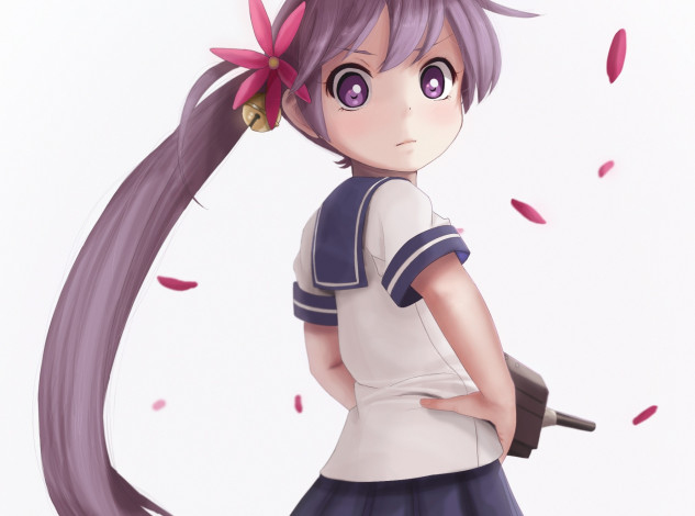 Обои картинки фото аниме, kantai collection, novcel, akebono, kancolle, kantai, collection