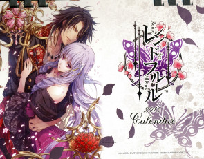 Картинка аниме reine+des+fleurs парень девушка