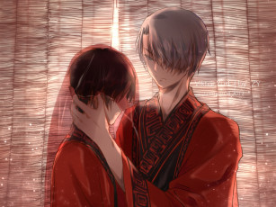 Картинка аниме yuri+on+ice виктор никифоров юри катсуки