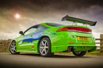 Картинка different+kind+of+eclipse автомобили mitsubishi зеленый