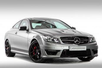 обоя mercedes benz c63 amg edition 507, автомобили, mercedes-benz, белый