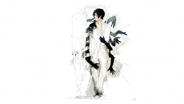 Картинка аниме unknown +другое парень швабра руки