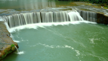 Картинка природа водопады поток камни