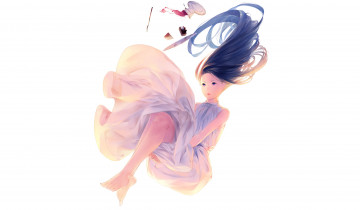 Картинка аниме unknown +другое фон взгляд девушка