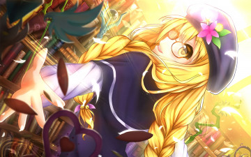 Картинка uq+holder аниме девушка взгляд фон