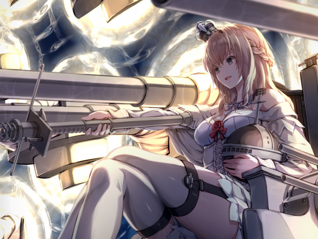 Обои картинки фото аниме, kantai collection, девушка