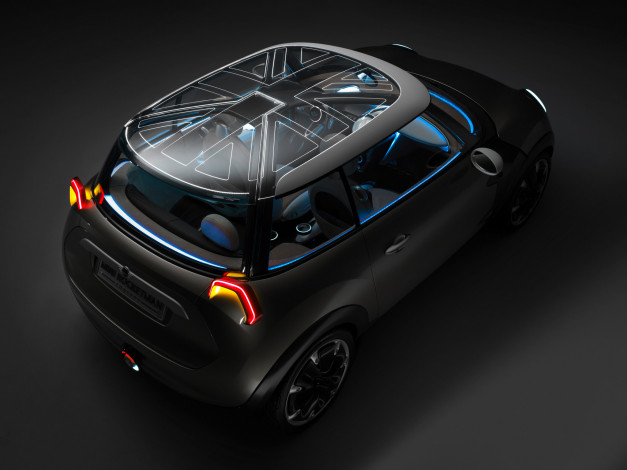 Обои картинки фото mini rocketman concept 2011, автомобили, mini, concept, rocketman, 2011