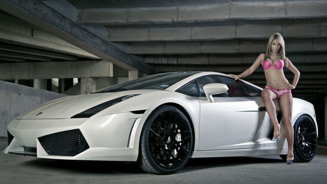 Обои картинки фото автомобили, -авто с девушками, lamborghini