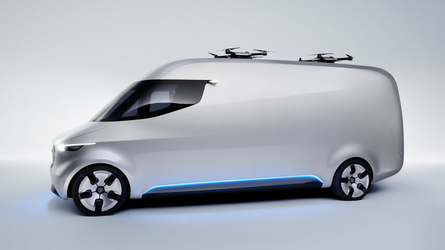Обои картинки фото mercedes&, 8209, benz vision van concept 2016, автомобили, mercedes-benz, vision, 2016, mercedes, concept, van