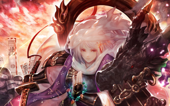 Обои картинки фото original, аниме, животные,  существа