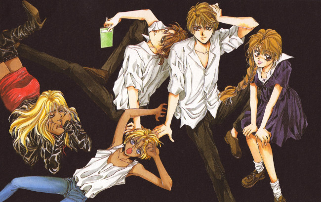 Обои картинки фото аниме, angel sanctuary, персонажи