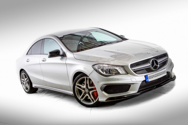 Обои картинки фото mercedes benz cla 45 amg, автомобили, mercedes-benz, белый