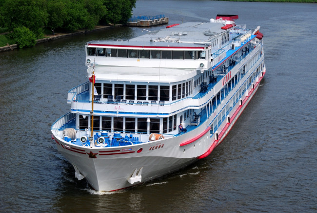 Обои картинки фото теплоход ленин, корабли, теплоходы, ленин, теплоход