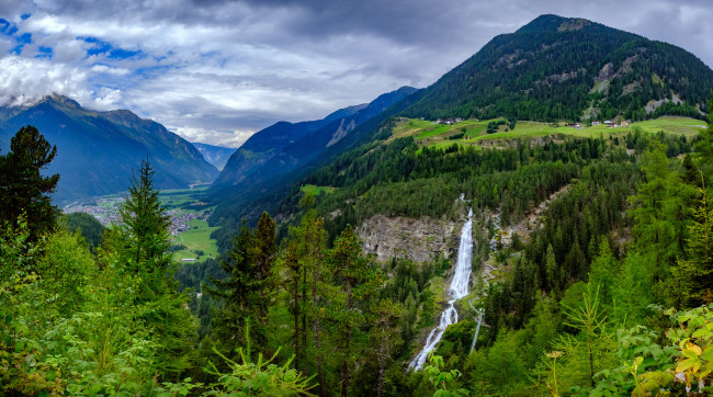 Обои картинки фото природа, водопады, простор