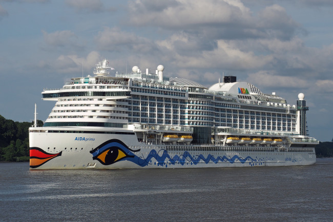 Обои картинки фото aidaprima, корабли, лайнеры, лайнер, круиз