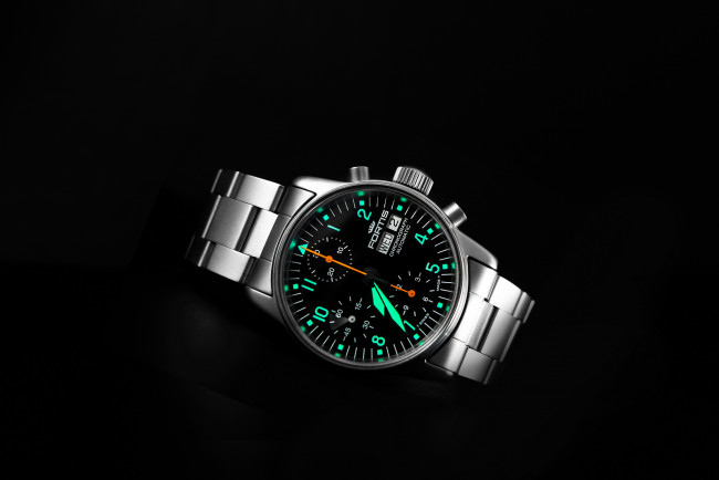 Обои картинки фото бренды, - другое, часы, люкс класс, chronograph, титан, b42, fortis