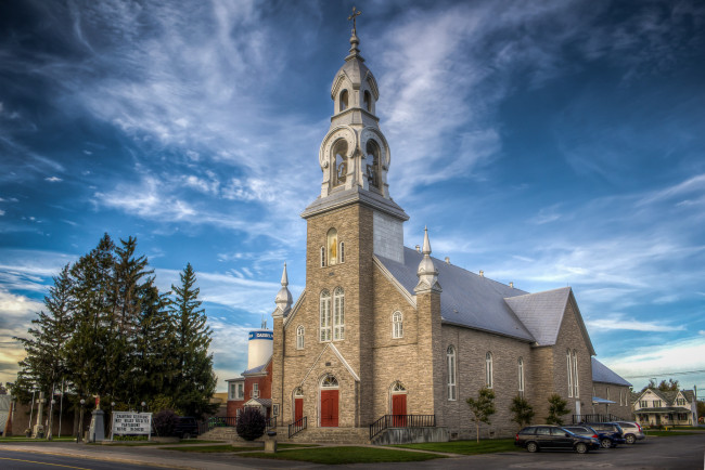 Обои картинки фото casselman,  ontario,  canada, города, - католические соборы,  костелы,  аббатства, простор