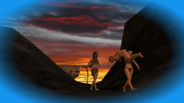 Картинка 3д+графика фантазия+ fantasy фон взгляд девушки