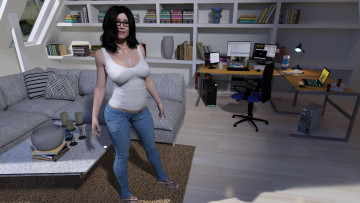 Картинка 3д+графика люди+ people фон взгляд девушка