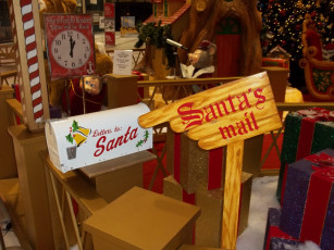 Картинка праздничные -+разное+ новый+год табуретка ящик указатель