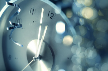 Картинка праздничные -+разное+ новый+год серпантин блики часы