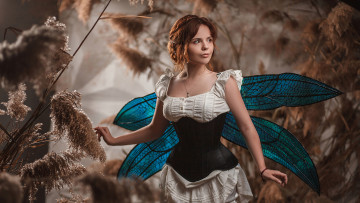 Картинка девушки -unsort+ креатив корсет девушка крылья сказка костюмы