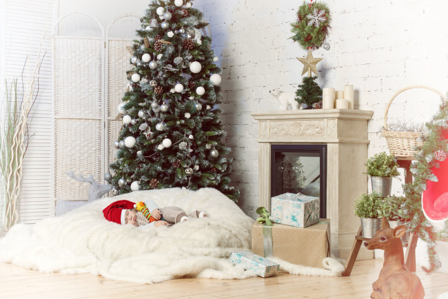 Обои картинки фото праздничные, - разное , новый год, новый, год, праздник, малыш