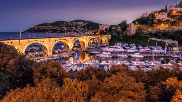 Картинка корабли порты+ +причалы мост гавань пристань яхты