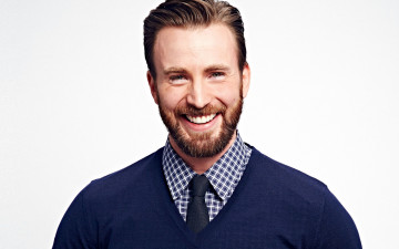 обоя мужчины, chris evans, усы, бородка, улыбка, галстук