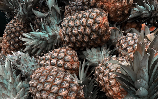 Обои картинки фото еда, ананас, экзотика