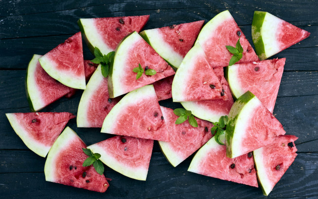 Обои картинки фото еда, арбуз