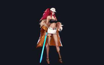 Картинка видео+игры league+of+legends кепка топ юбка пальто труба akali