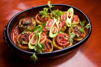 обоя еда, вторые блюда, перец, помидоры, петрушка