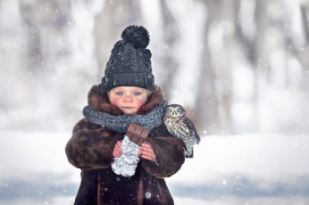 Картинка разное дети ребенок шуба шапка шоколад сова