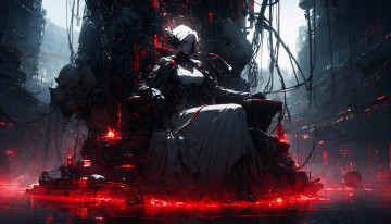 Картинка аниме оружие +техника +технологии нейросети графика нейроарт ai art нейронные сети рисунки нейро искусство