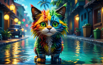 Картинка 3д+графика животные+ animals нейросети графика нейроарт ai art нейронные сети рисунки нейро искусство