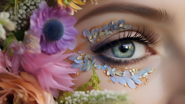 Обои картинки фото разное, глаза, оригинальный, макияж