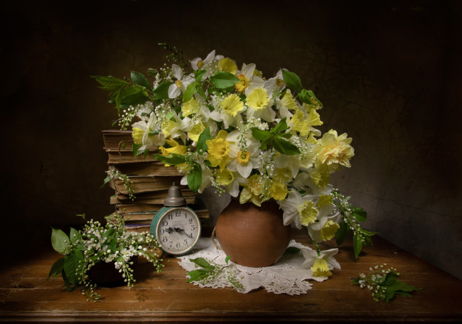 Обои картинки фото татьяна феденкова, цветы, букеты,  композиции, нарциссы