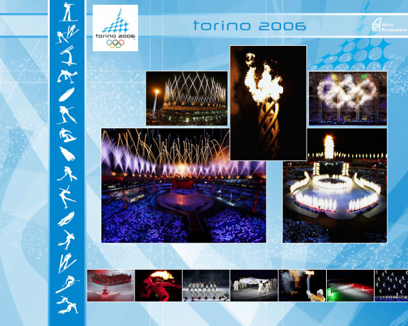 Обои картинки фото олимпиада, 2006, открытие, спорт, другое