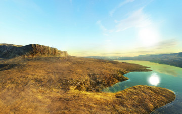 Картинка 3д графика nature landscape природа